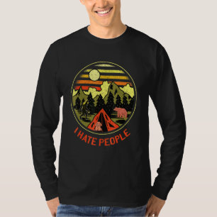 T-shirt Je Déteste Les Gens Rv Van Camping Dire Heureux Ca