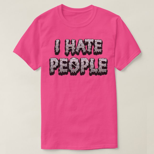 T-shirt Je déteste les gens Sarcasme (Design devant)