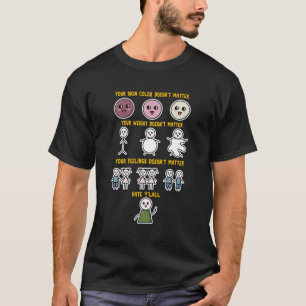 T-shirt Je Déteste Les Gens Vous Tous Tous Stupides Sarcas