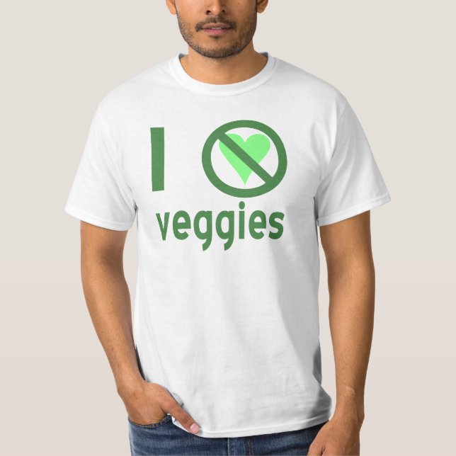 T-shirt Je déteste les Légumes (Devant)
