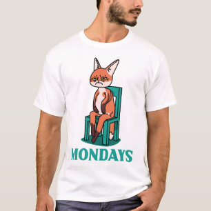 T-shirt Je déteste les lundis Funny Chat Humour de travail