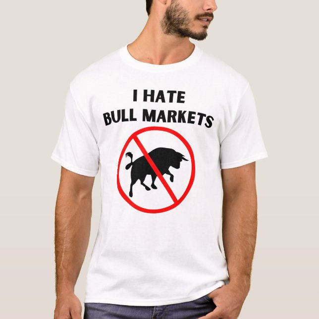 T-shirt Je déteste les marchés haussiers (Devant)