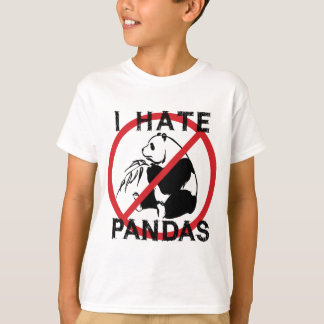 T-shirt Je déteste les pandas