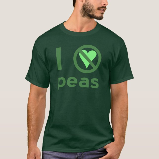 T-shirt Je déteste les pois (Devant)