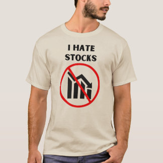 T-shirt Je déteste les stocks