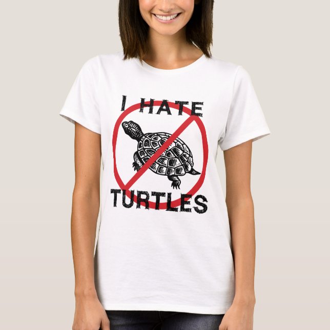 T-shirt Je déteste les tortues (Devant)