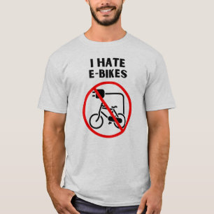 T-shirt Je déteste les vélos électroniques