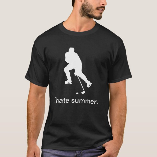 T-shirt Je déteste l'été (foncé) (Devant)