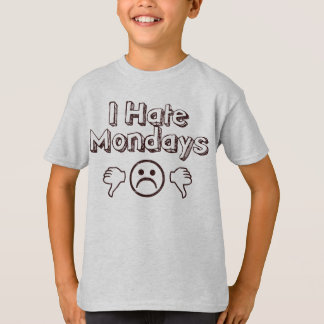 T-shirt Je déteste lundi
