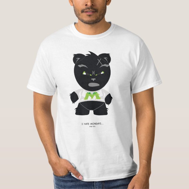 T-shirt Je déteste lundi et vous ! (Devant)