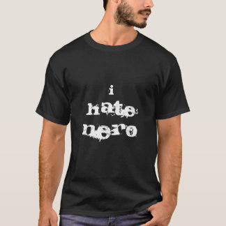 T-shirt Je déteste Nero