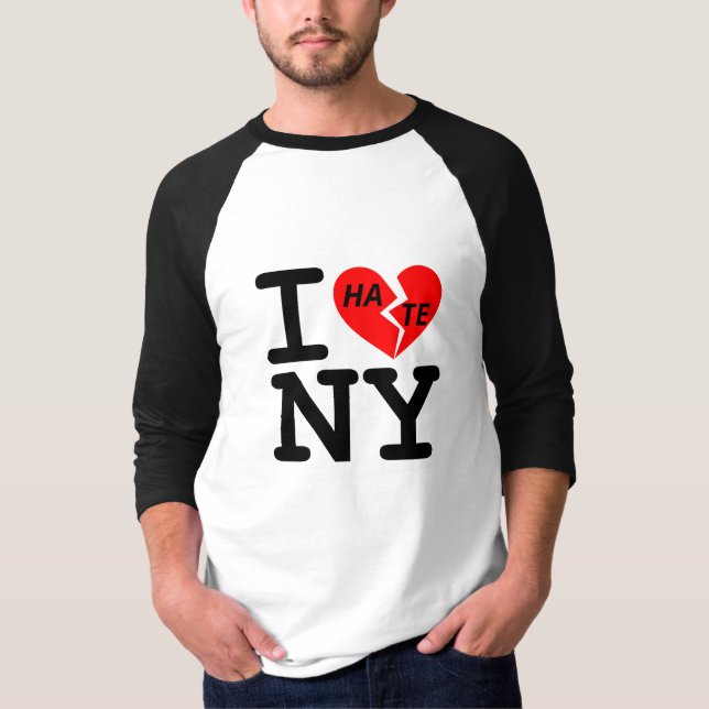 T-shirt Je déteste NY (Devant)