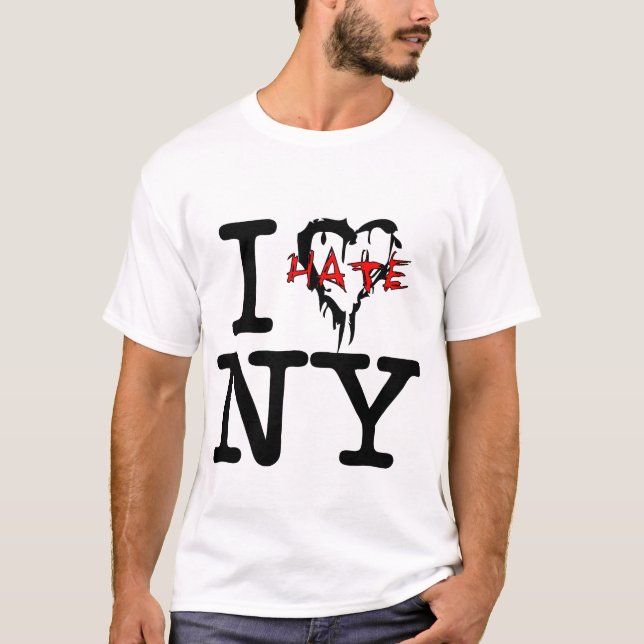 T-shirt Je déteste NY (Devant)