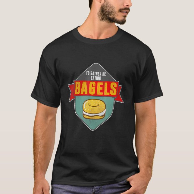 T-shirt Je Déteste Plutôt Manger Bagel Baker Baking (Devant)