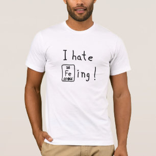 T-shirt Je déteste repasser la chemise de calembour de