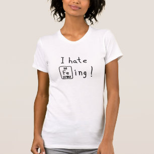 T-shirt Je déteste repasser les chemises de jeu de table 
