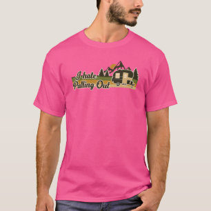 T-shirt Je Déteste Sortir Camping Retro Vintage Camper