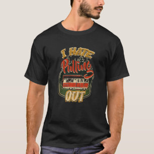 T-shirt Je déteste sortir Camping Trailer Retro Travel
