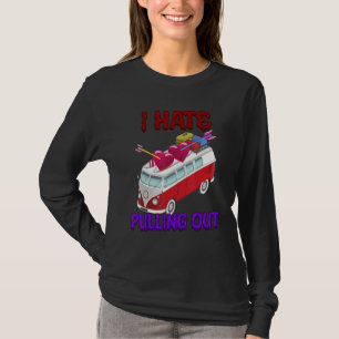 T-shirt Je déteste sortir du camping Humour sarcastique
