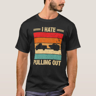T-shirt Je Déteste Sortir Retro Bateau Capitaine Bateau