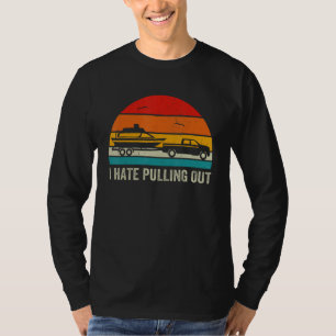T-shirt Je Déteste Sortir Retro Bateau Capitaine Funny Boa