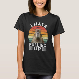 T-shirt Je déteste tirer sur Capybara gort Mème Rongeur V