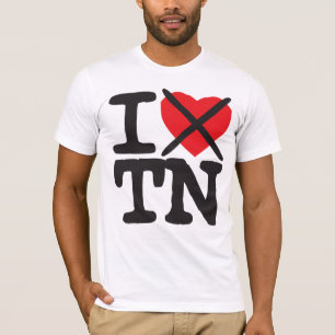 T-shirt Je déteste TN - Tennessee