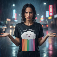 Je déteste tout le monde drôle Kawaii Cloud