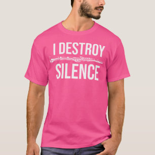 T-shirt Je détruis le silence Clarinette Instrument Orches