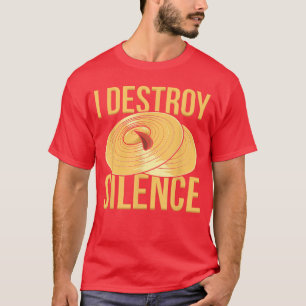 T-shirt Je détruis le silence Musique de percussion et de 