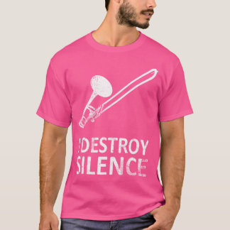 T-shirt Je détruit le silence - Funny Trombone Orchestra