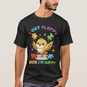 T-shirt Je deviens Flappy quand je suis heureux Oiseau mig