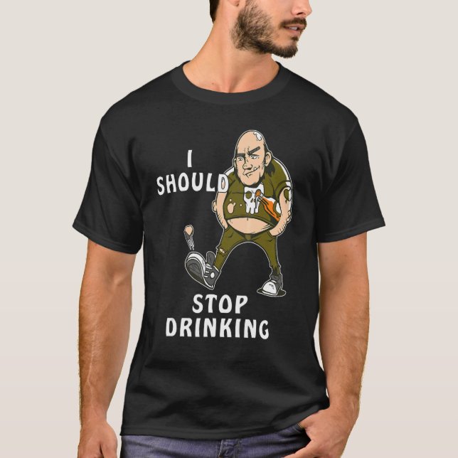 T-shirt JE DEVRIS ARRÊTER DE BOIRE Bouteille de printemps  (Devant)