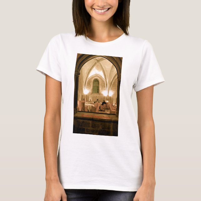 T-shirt Je dinerais plutôt en vert de chaux de la Provence (Devant)