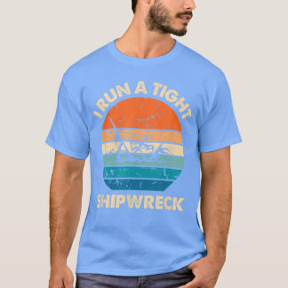 T-shirt Je dirige un navire naufragé drôle vintage maman p
