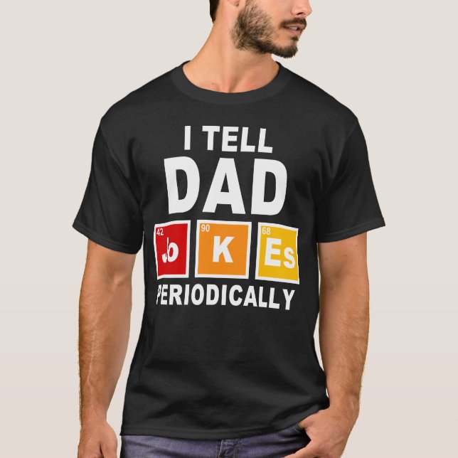 T-shirt je dis à papa blagues (Devant)