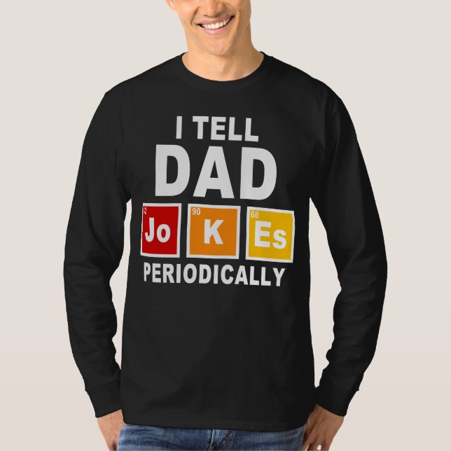 T-shirt je dis à papa blagues (Devant)