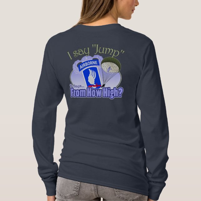 T-shirt Je dis le saut [173rd aéroporté] (Dos)