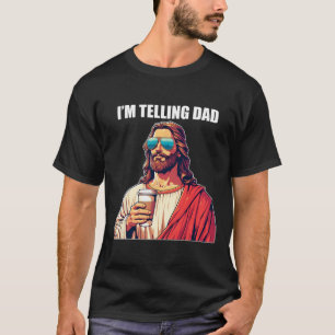 T-shirt Je dis papa Chemise Drôle Religieux Je