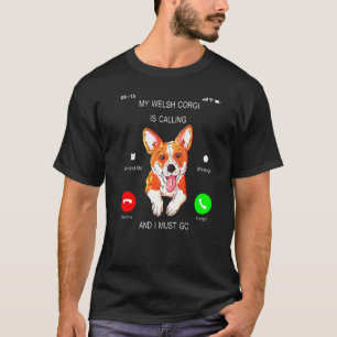T-shirt Je Dois Aller Chien Propriétaire Corgi