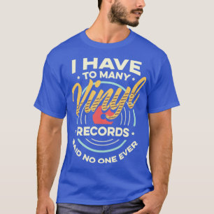 T-shirt Je Dois Beaucoup De Vinyl Records Vinyls Vintages 