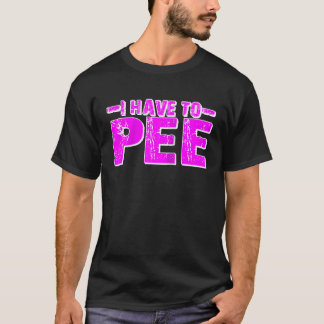T-shirt Je Dois Pee Raglan Baseball