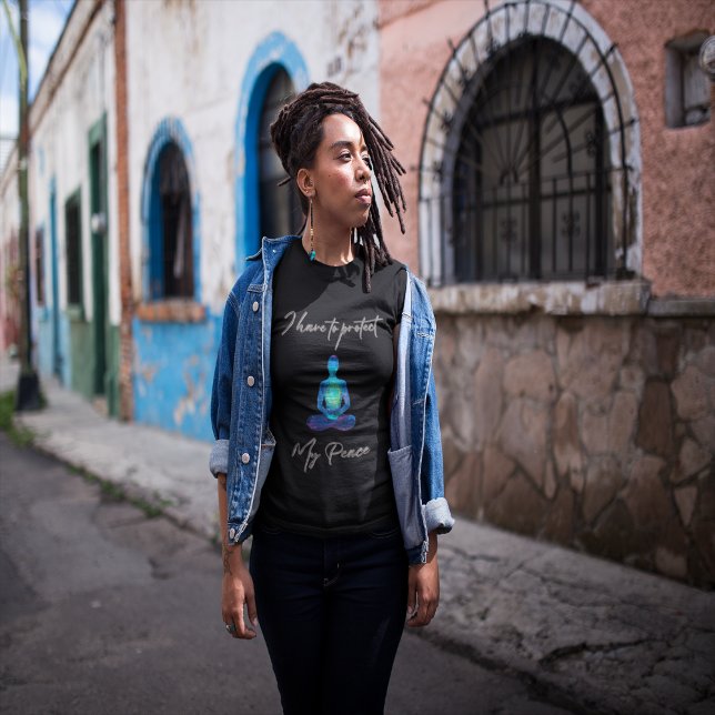 T-shirt Je Dois Protéger Ma Paix (Créateur téléchargé)
