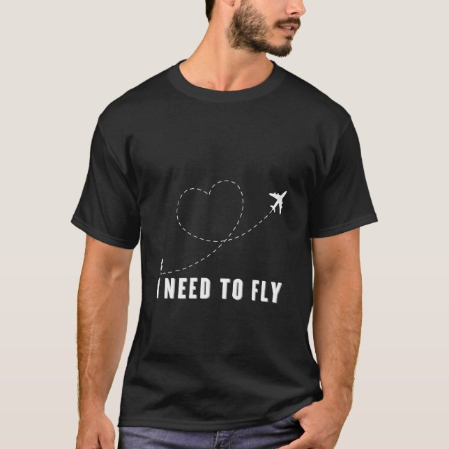 T-shirt Je dois voler (Devant)