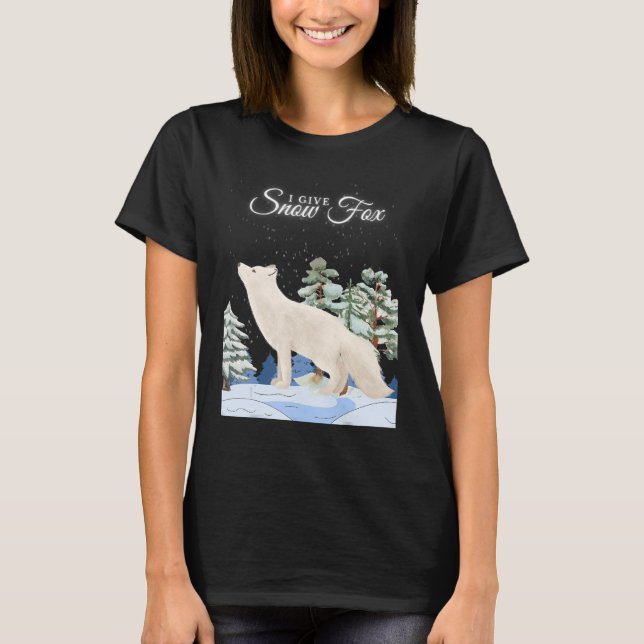 T-SHIRT JE DONNE UN JEU D'EXPLOITATION DE NEIGE FOX (Devant)