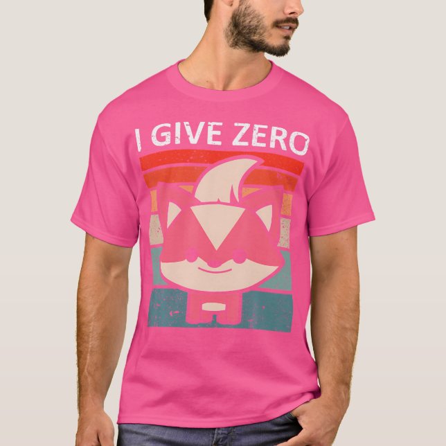 T-shirt Je donne Zero Fox Fox (Devant)