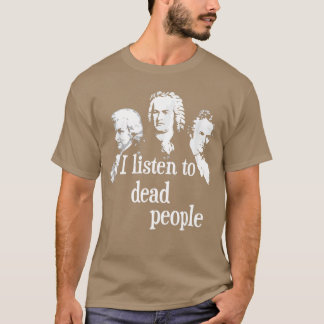 T-shirt Je écoute de la musique classique de compositeurs