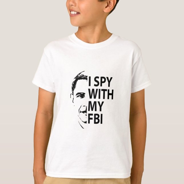 T-shirt Je Espionne Avec Ma Blague De Gate D'espion De Fbi (Devant)