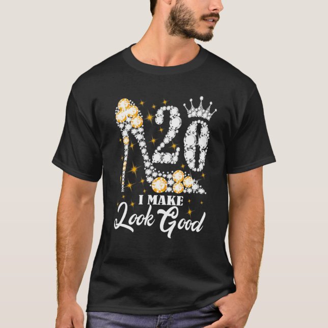 T-shirt Je fais 20 belle 20e anniversaire Diam de 20 ans (Devant)