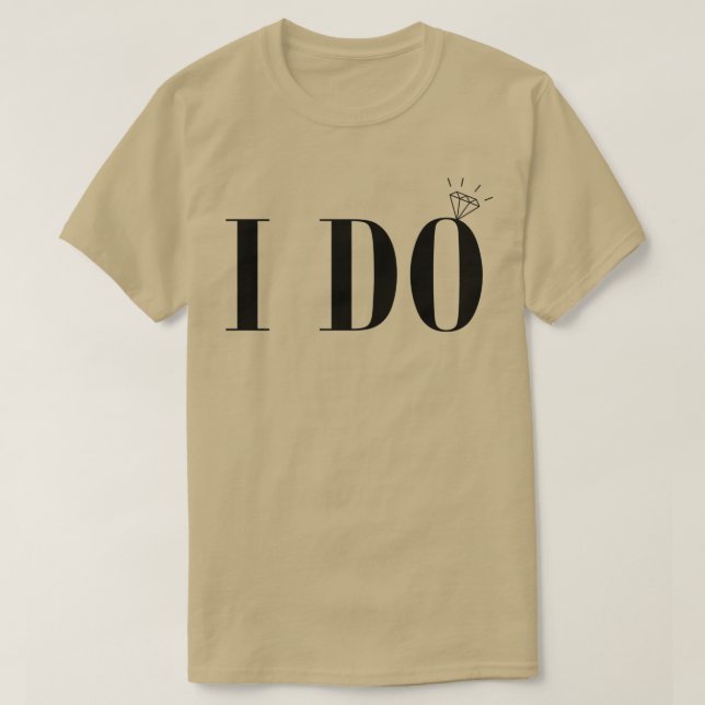 T-shirt Je fais anneau de mariée 2 (Design devant)